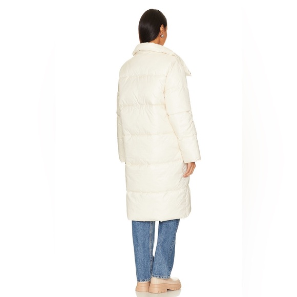 NWOT- L'Academie Marlon Puffer Coat in Ivory- Size Small - Picture 5 of 7